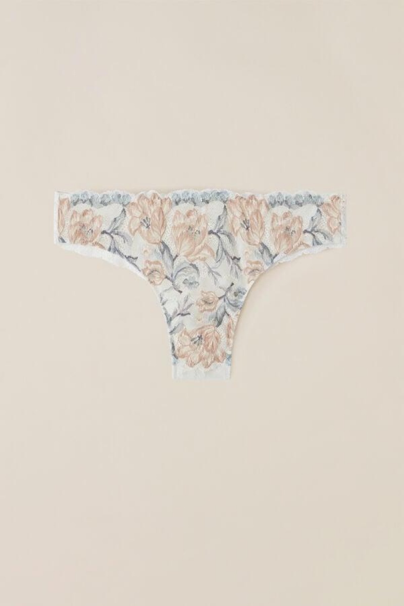 Intimissimi Ephemeral Beauty Brazilian Women's Panties White | USA 2459VDR