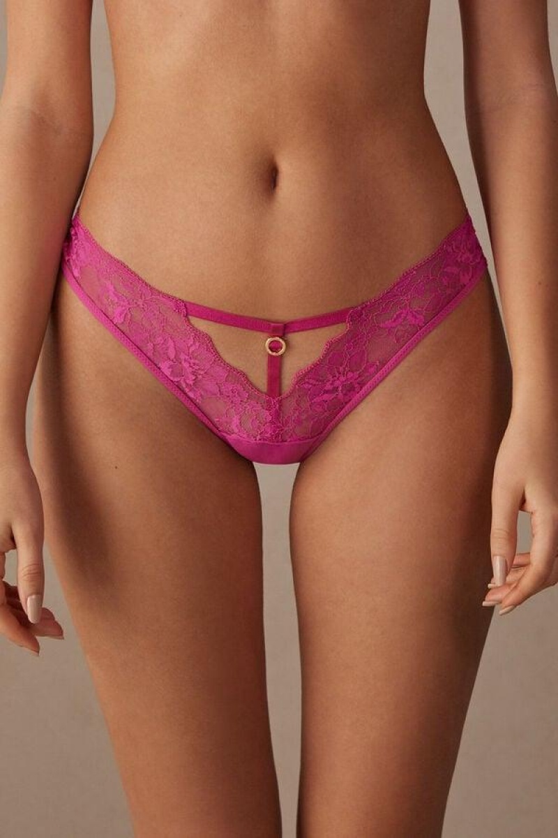 Intimissimi Fearless Femininity Brazilian Women\'s Panties Pink | USA 2482MAQ