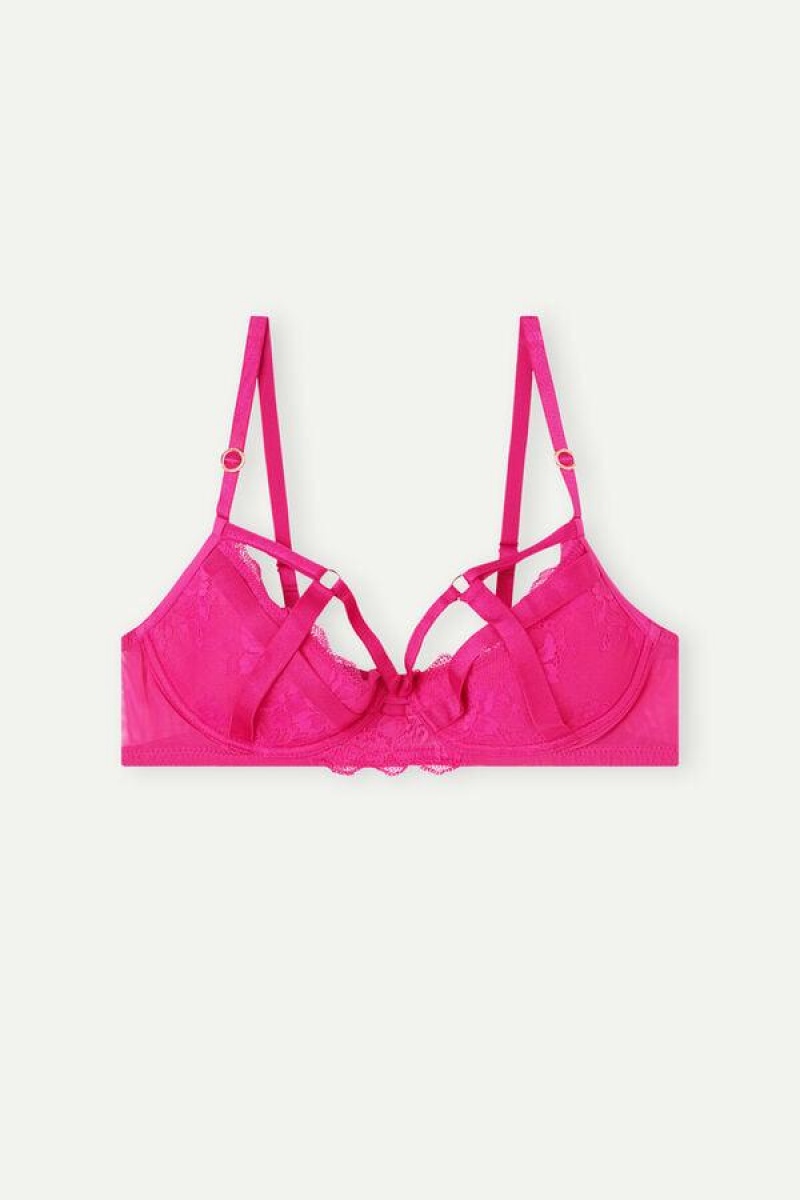 Intimissimi Fearless Femininity Demi-Cup Women's Bras Pink | USA 1029KIR