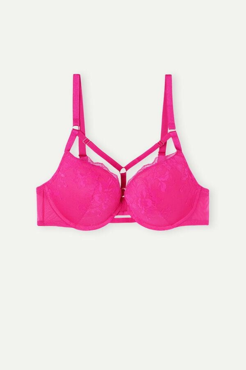 Intimissimi Fearless Femininity Elettra Super Push-up Women's Bras Pink | USA 1285FMM