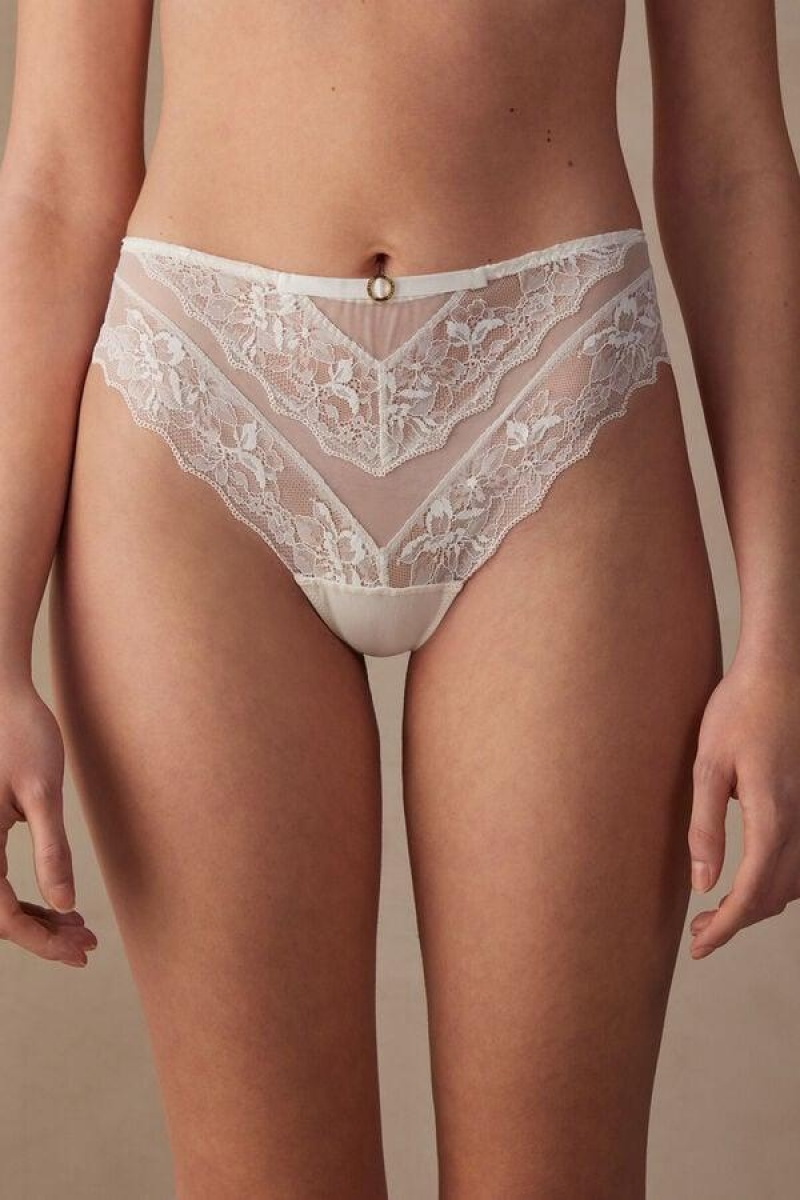 Intimissimi Fearless Femininity Hipster Brazilian Women\'s Panties White | USA 2304LHT