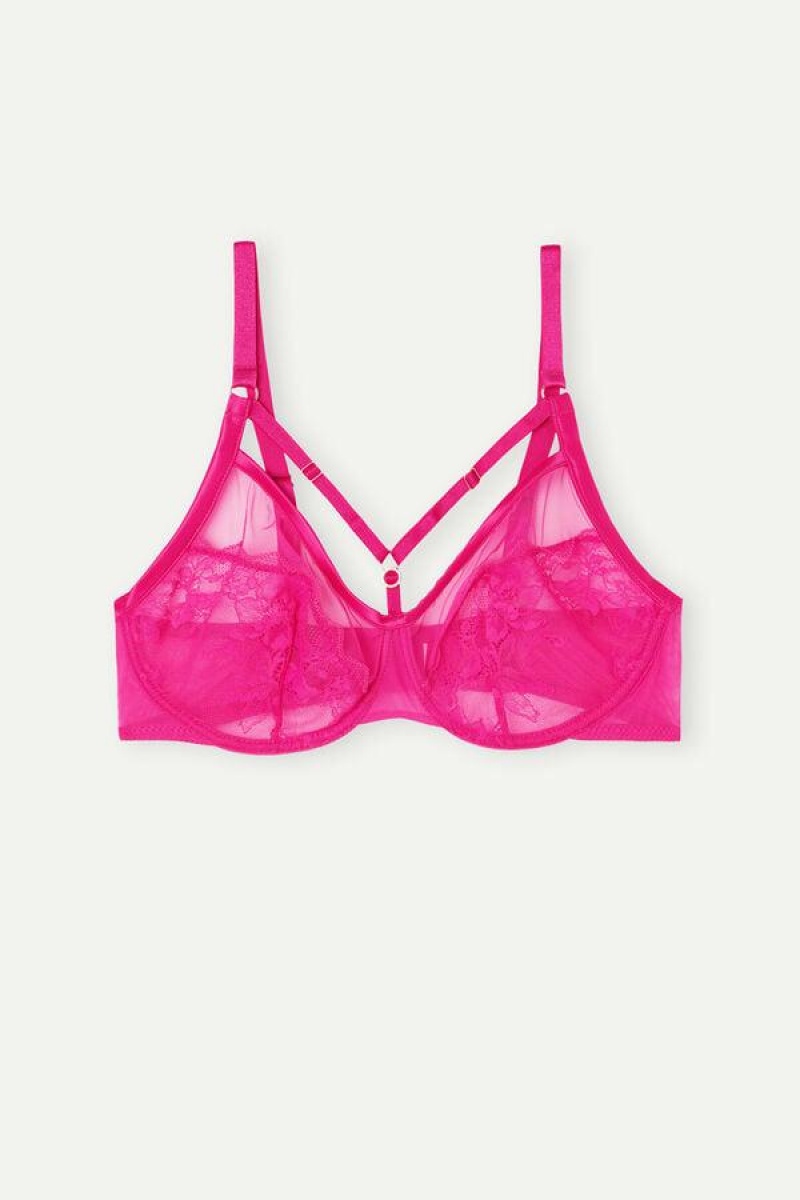 Intimissimi Fearless Femininity Sveva Balconette Women's Bras Pink | USA 1504NBA