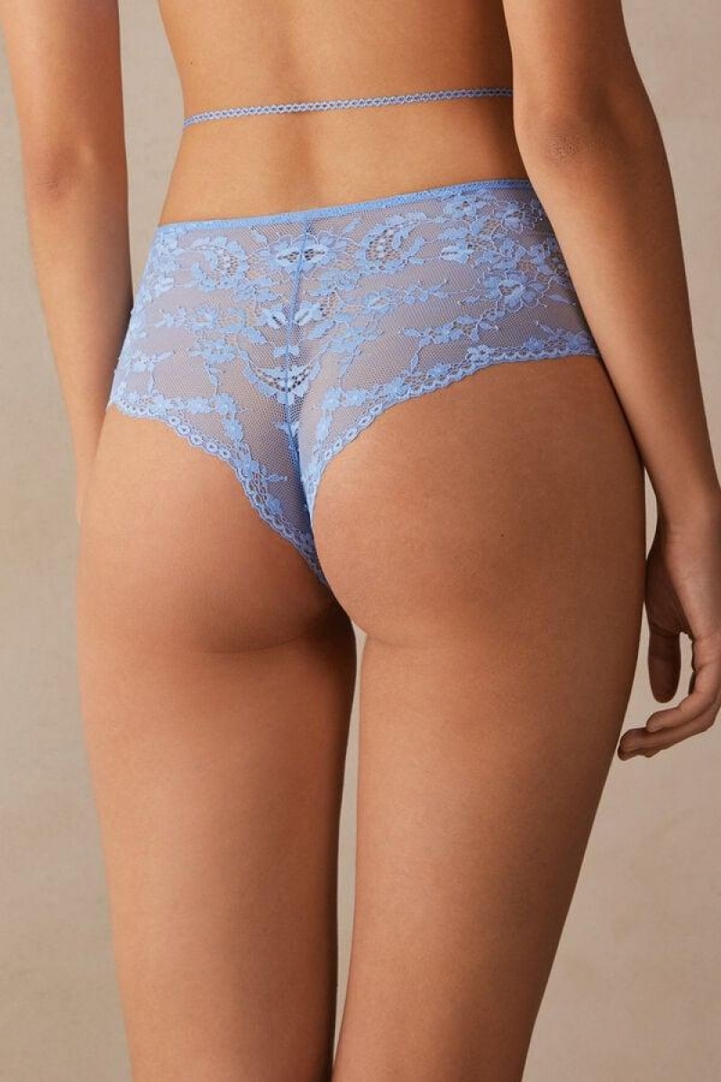 Intimissimi Feeling Beautiful Brazilian Hipsters Women's Panties Light Blue | USA 2298DNN