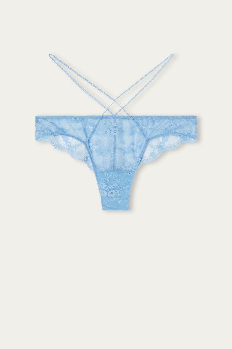 Intimissimi Feeling Beautiful Brazilian Women's Panties Light Blue | USA 2465JJP