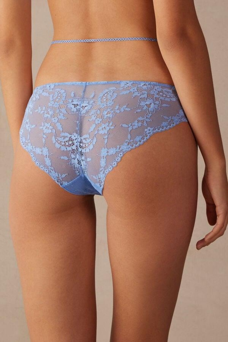 Intimissimi Feeling Beautiful Women's Panties Light Blue | USA 2352MAQ