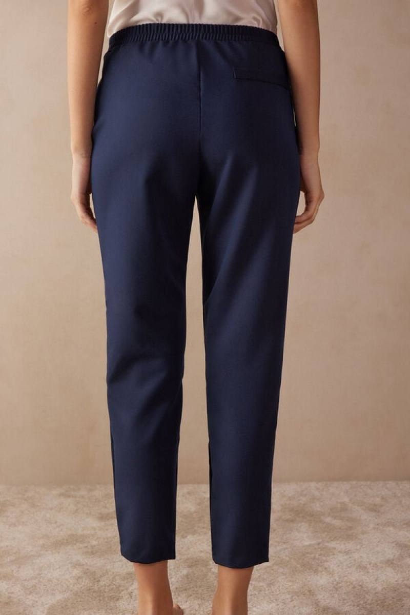 Intimissimi Full Length with Pockets Women's Pants Blue | USA 1795RWH