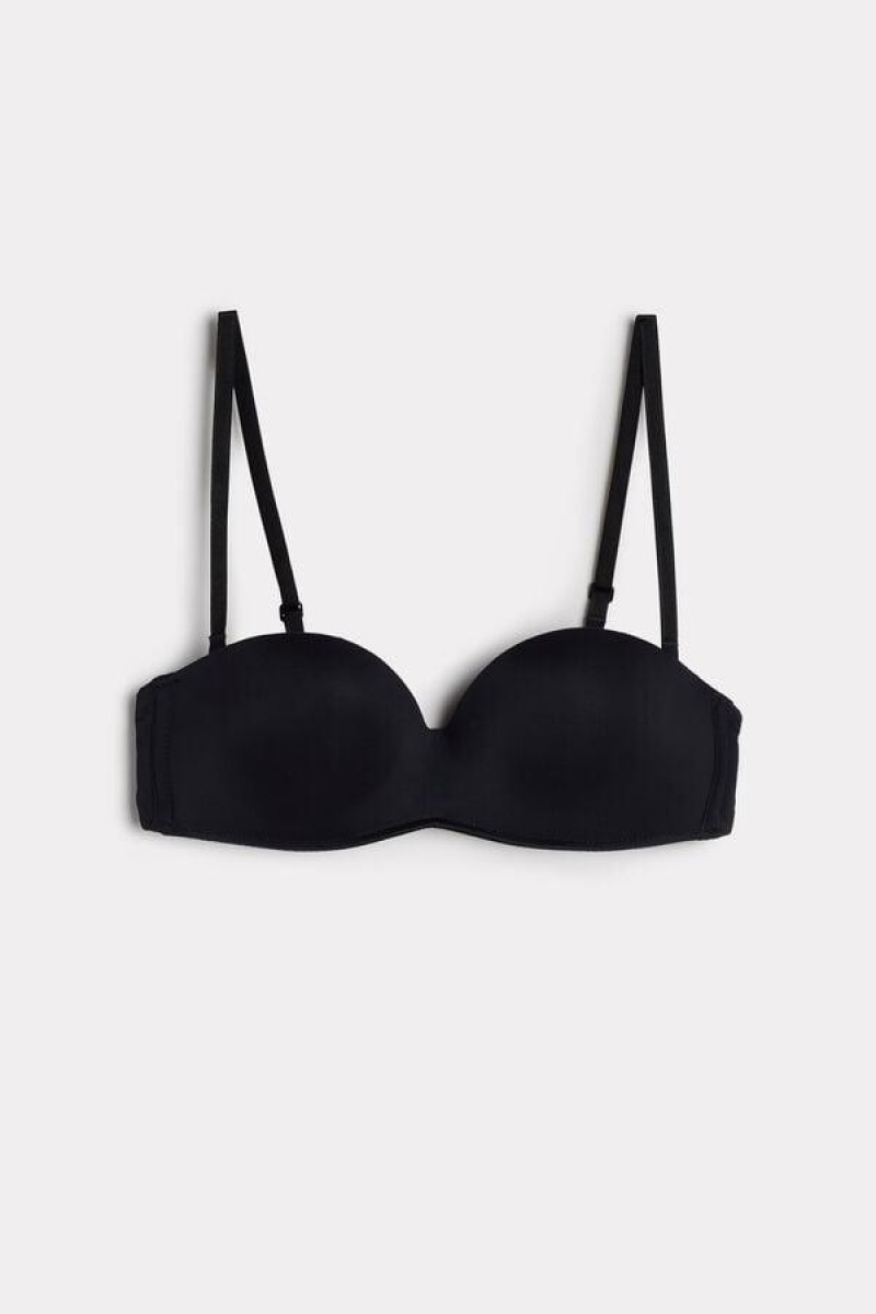 Intimissimi Gioia Bandeau Women's Bras Black | USA 1194QZD