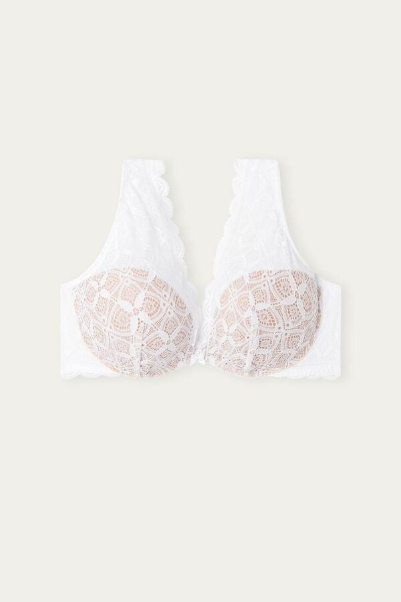 Intimissimi Giorgia Balconette in Lace Women's Bras White | USA 1598GLQ