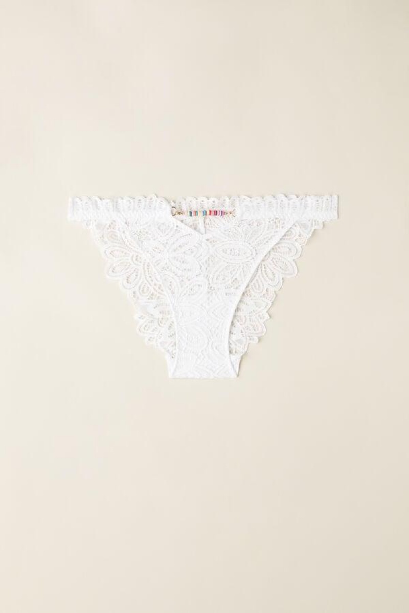 Intimissimi Hot Summer Days String Women's Panties White | USA 2348RWV