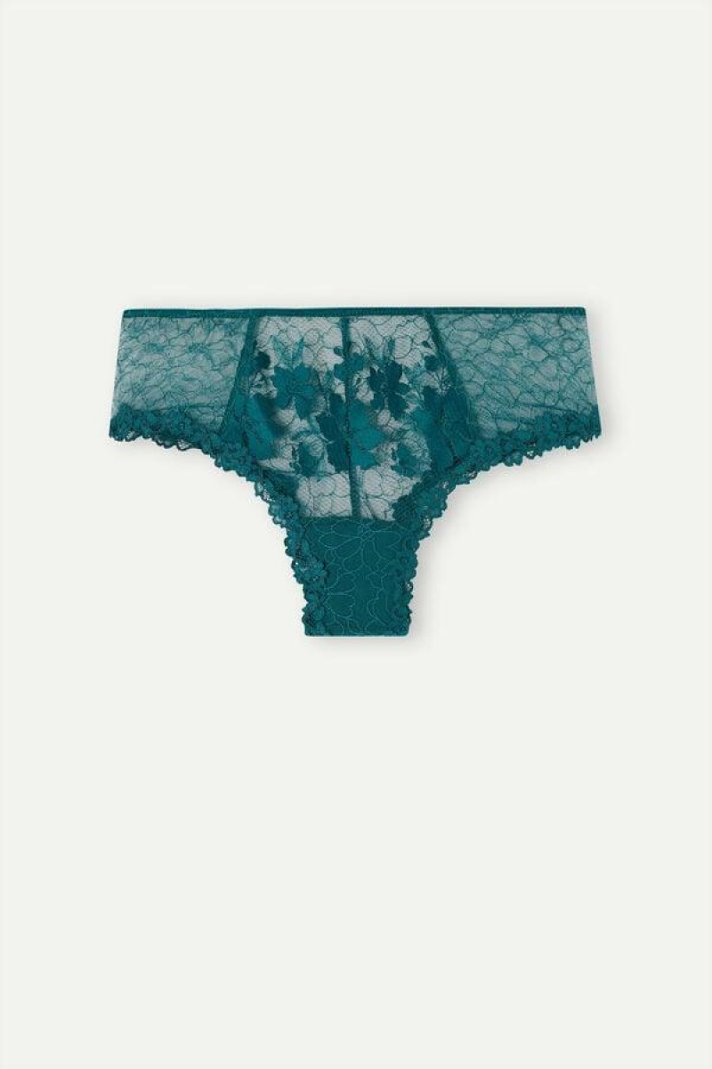 Intimissimi In Full Bloom Hipster Brazilian Women's Panties Green | USA 2308VDO