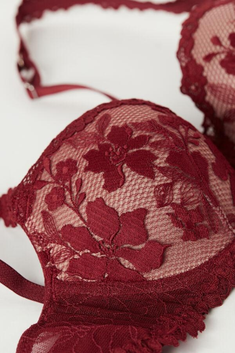 Intimissimi In Full Bloom Sofia Balconette Women's Bras Red | USA 1546GLQ