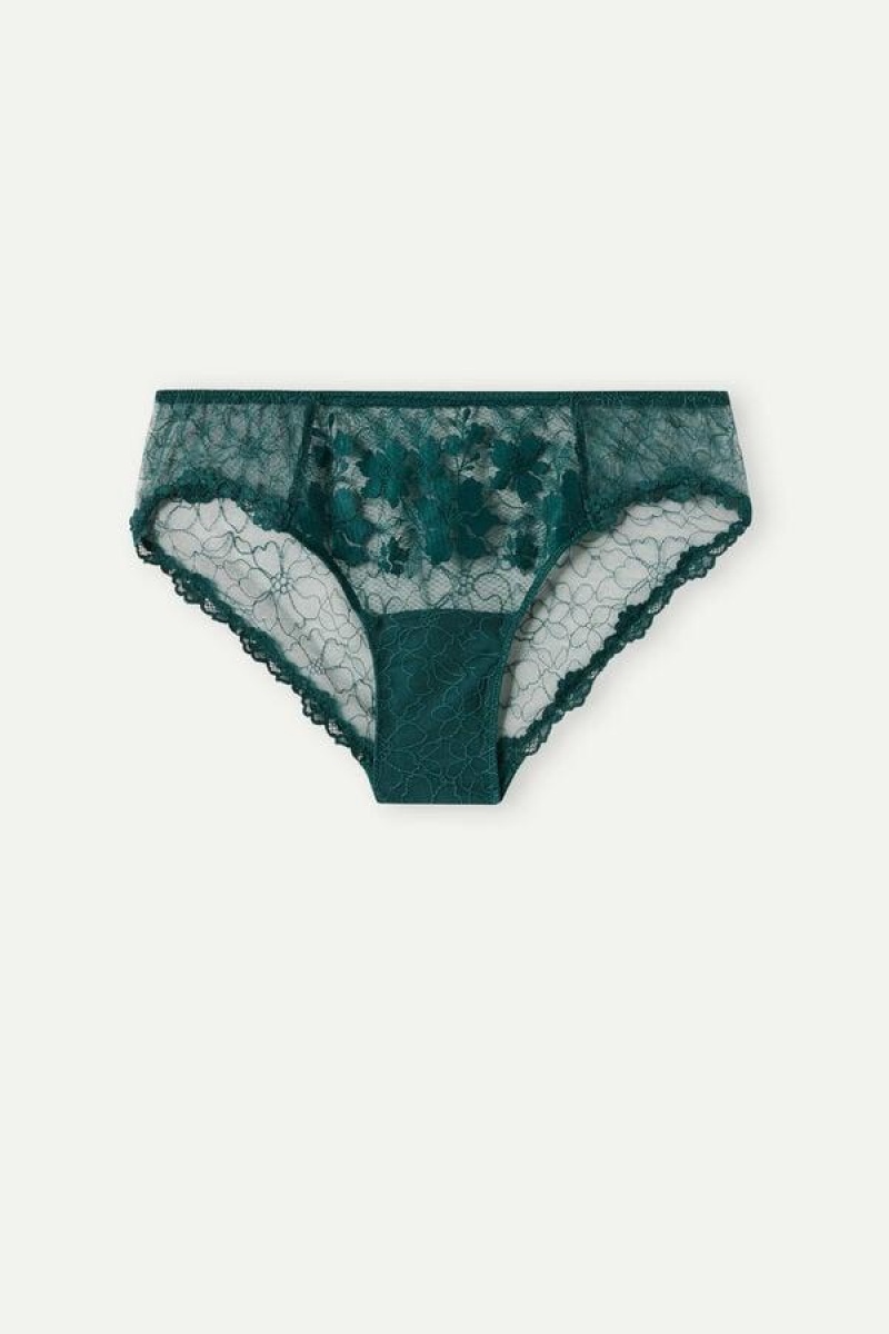 Intimissimi In Full Bloom Women's Panties Green | USA 2390FMD