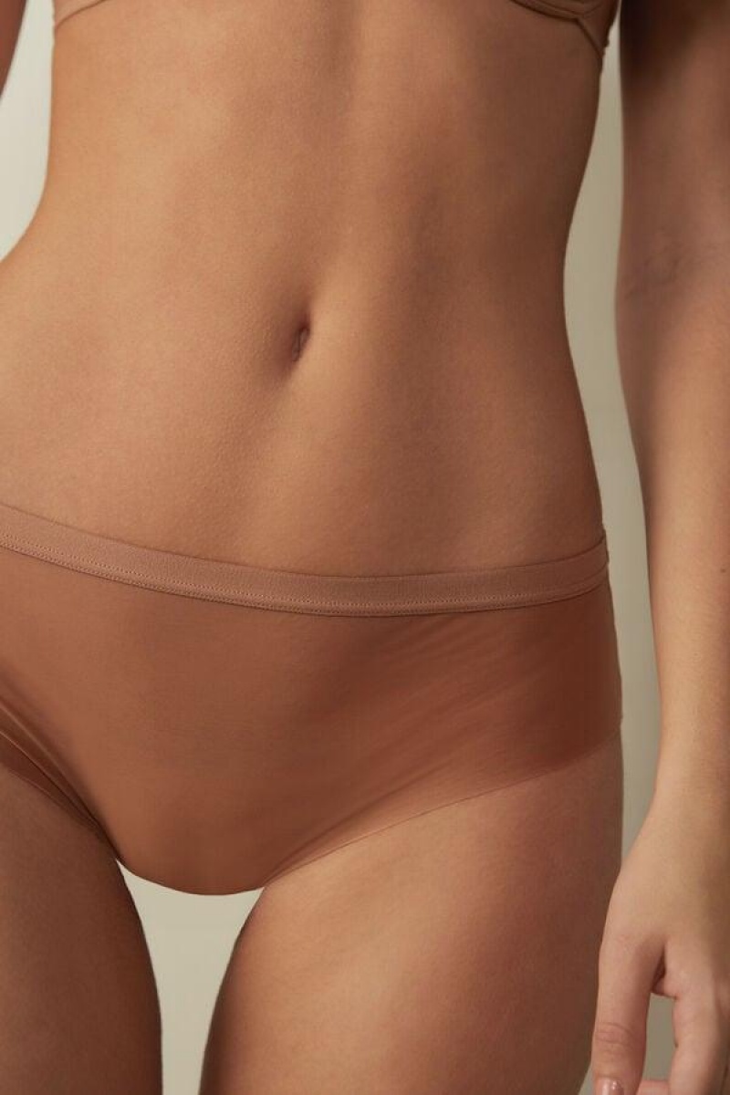 Intimissimi Invisible Touch Briefs Women's Panties Beige | USA 2453EXB