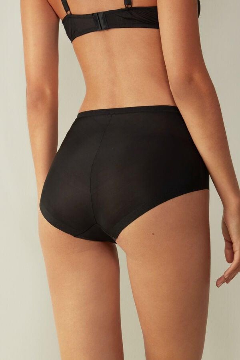 Intimissimi Invisible Touch Hipster Women's Panties Black | USA 2330CET