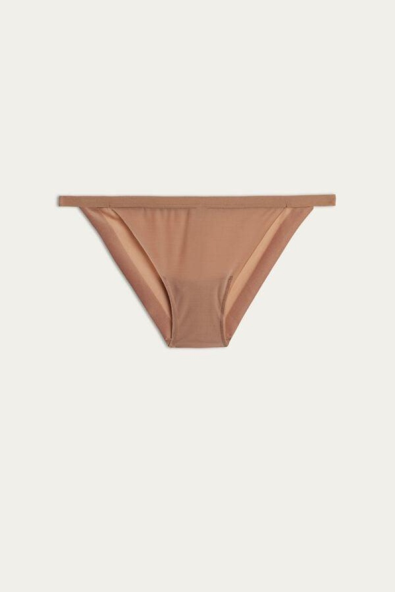 Intimissimi Invisible Touch String Women's Panties Beige | USA 2443DNF