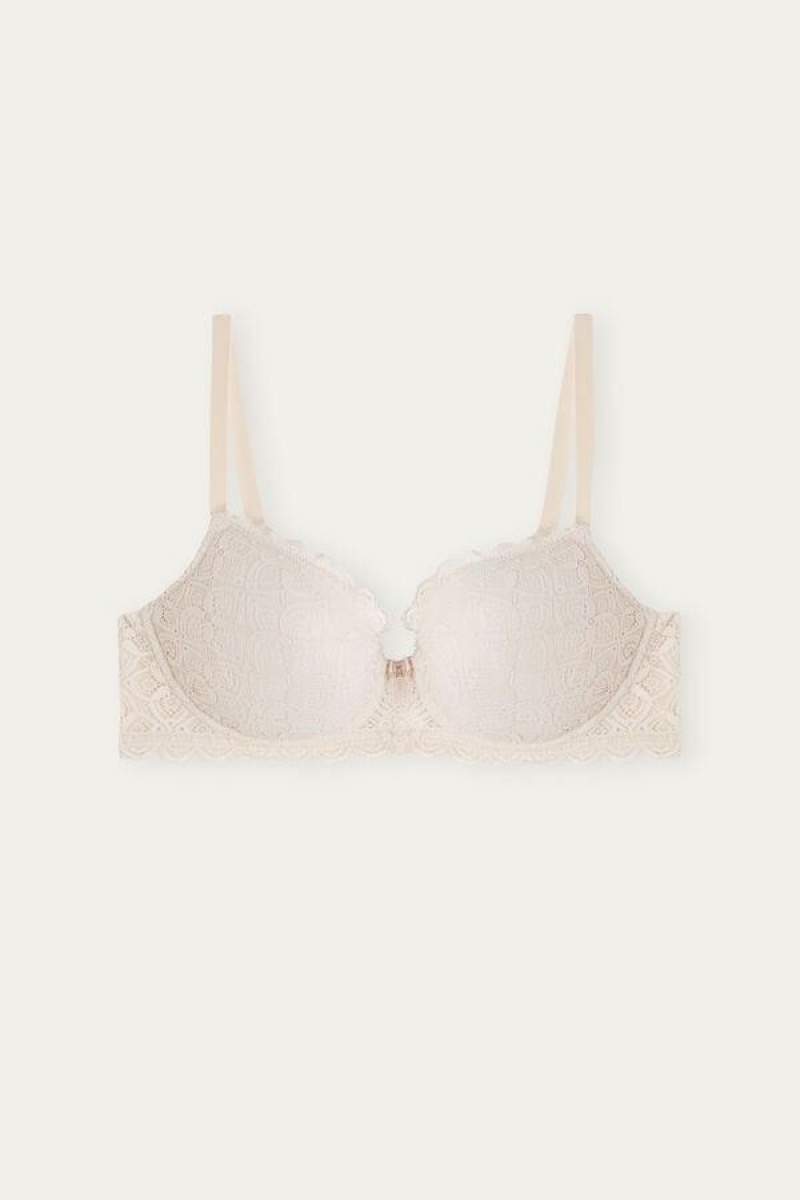 Intimissimi Irina Balconette in Lace Women's Bras Pink | USA 1584QZD