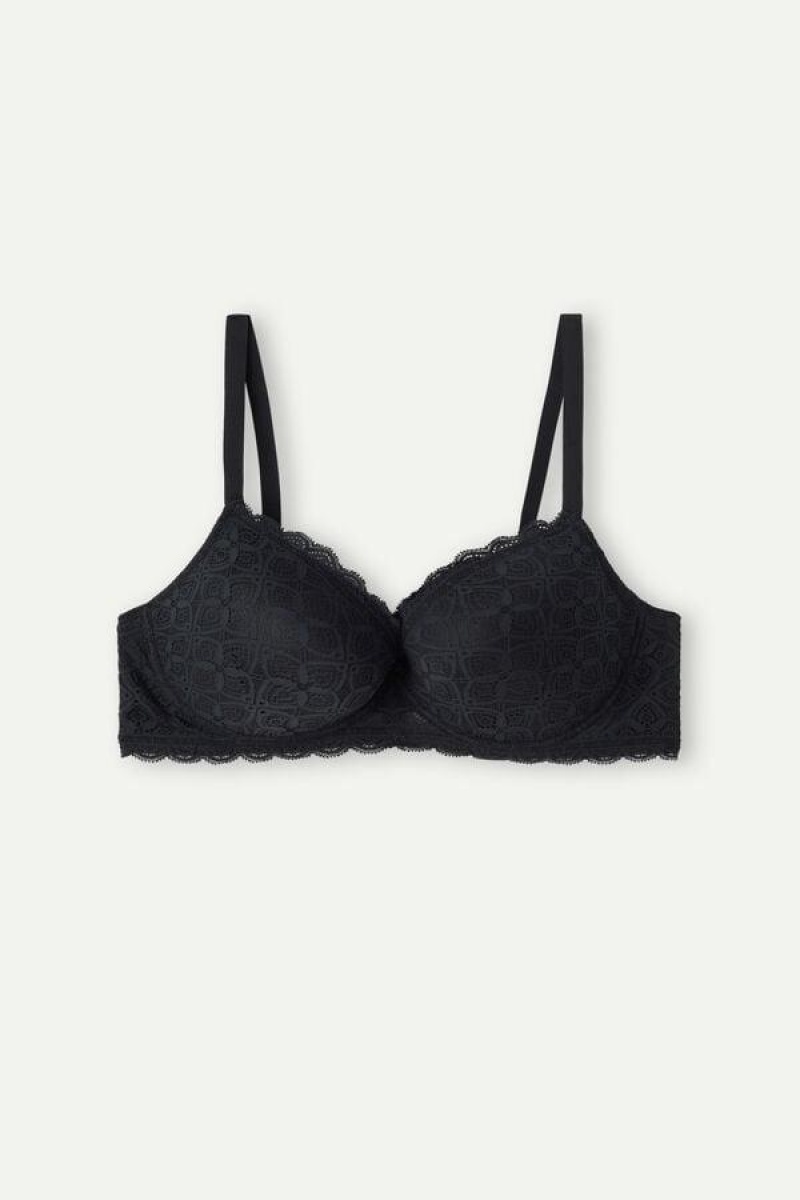 Intimissimi Irina Balconette in Lace Women's Bras Black | USA 1587RWH