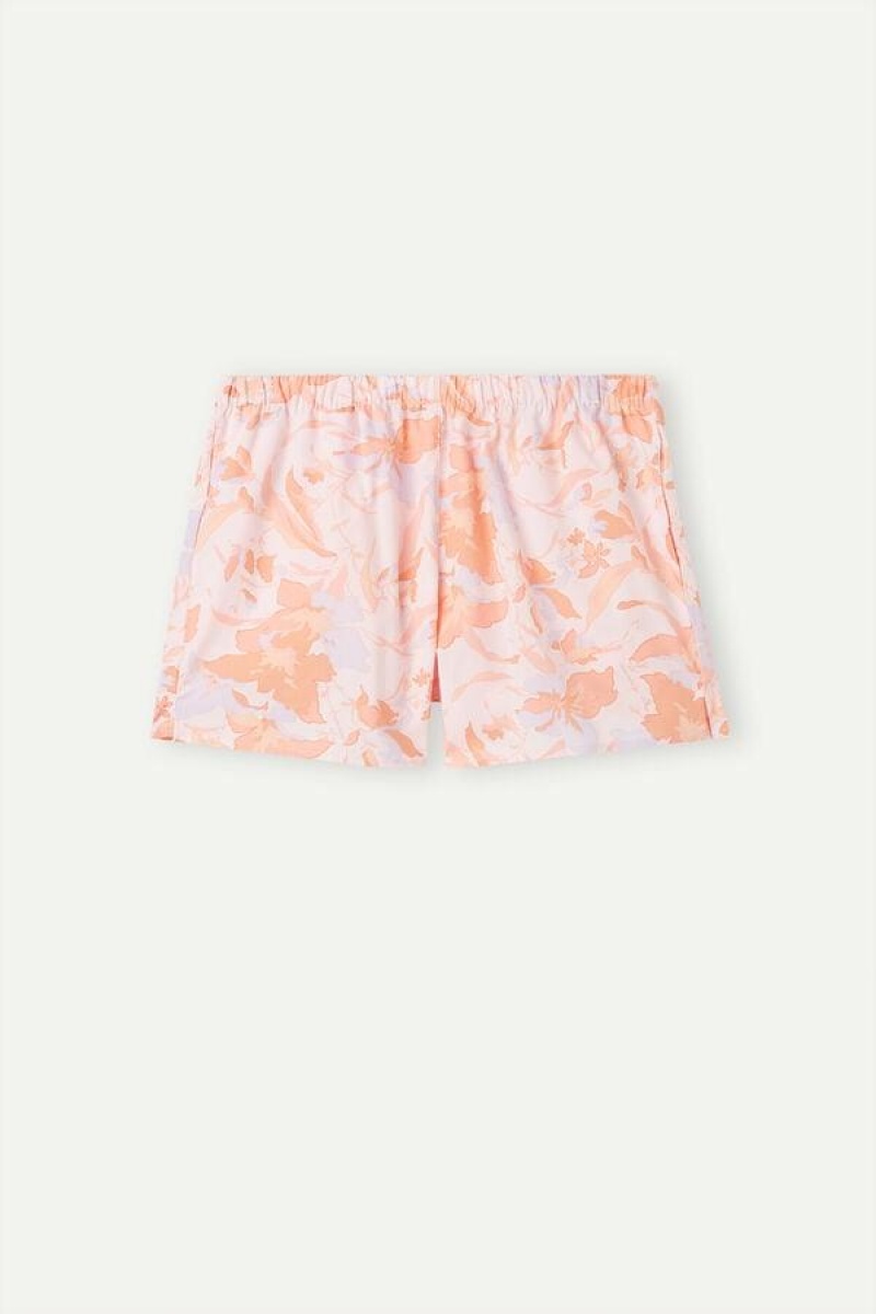 Intimissimi Iris and Apricot Cloth Shorts Women's Pajamas Pink | USA 1961FMM