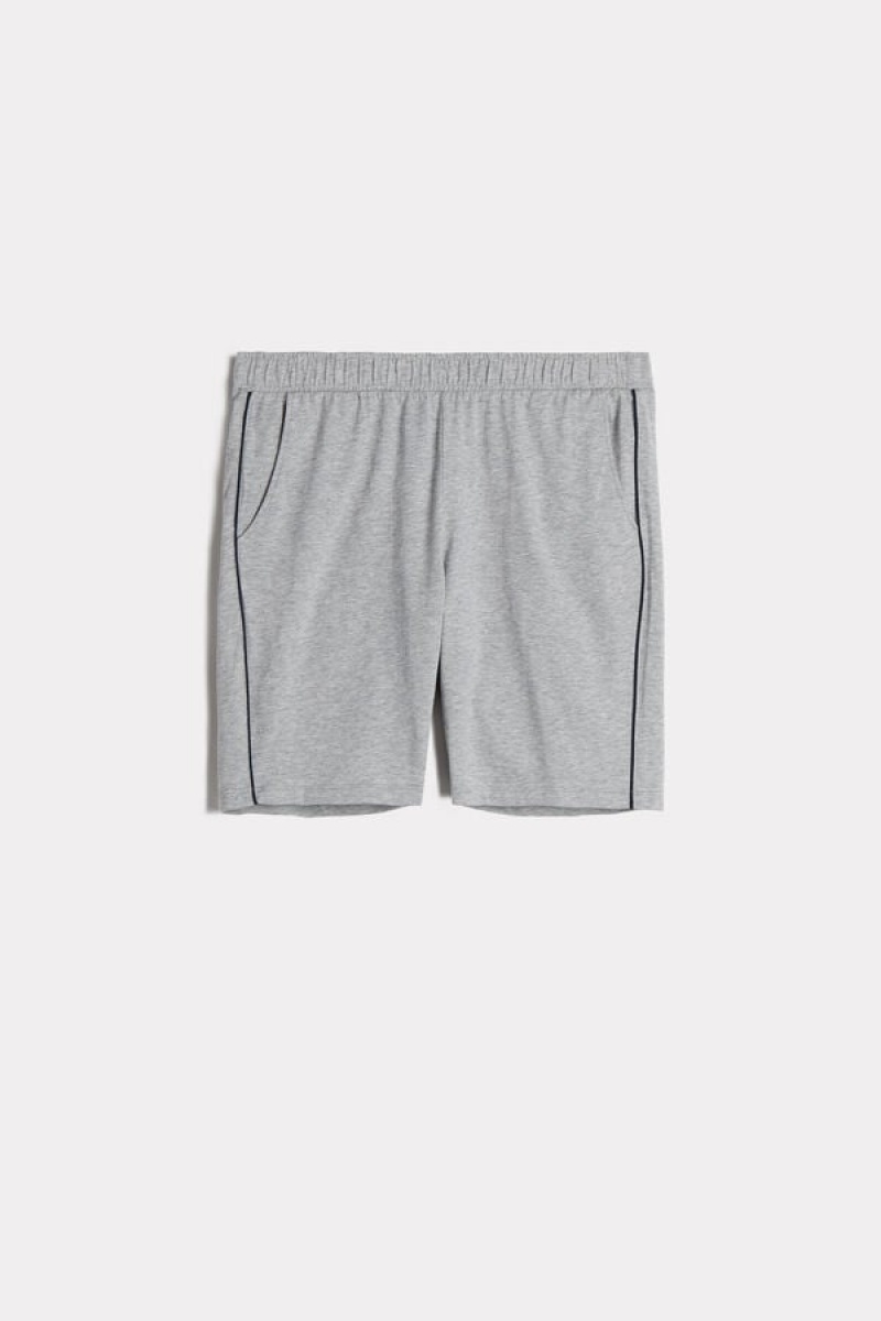 Intimissimi Jersey Men's Shorts Light Grey | USA 2984PQO