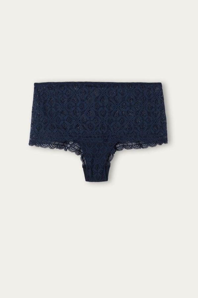 Intimissimi Lace Hipster Women's Panties Blue | USA 2310NBA