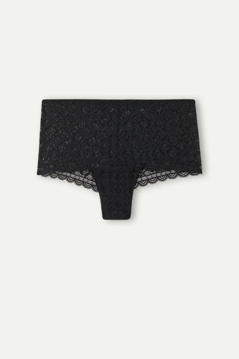 Intimissimi Lace Hipster Women's Panties Black | USA 2322RWV