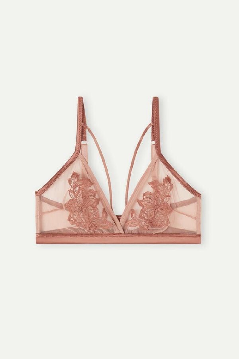 Intimissimi Layers of Lust Emma Triangle Women's Bras Rose | USA 1160LHT