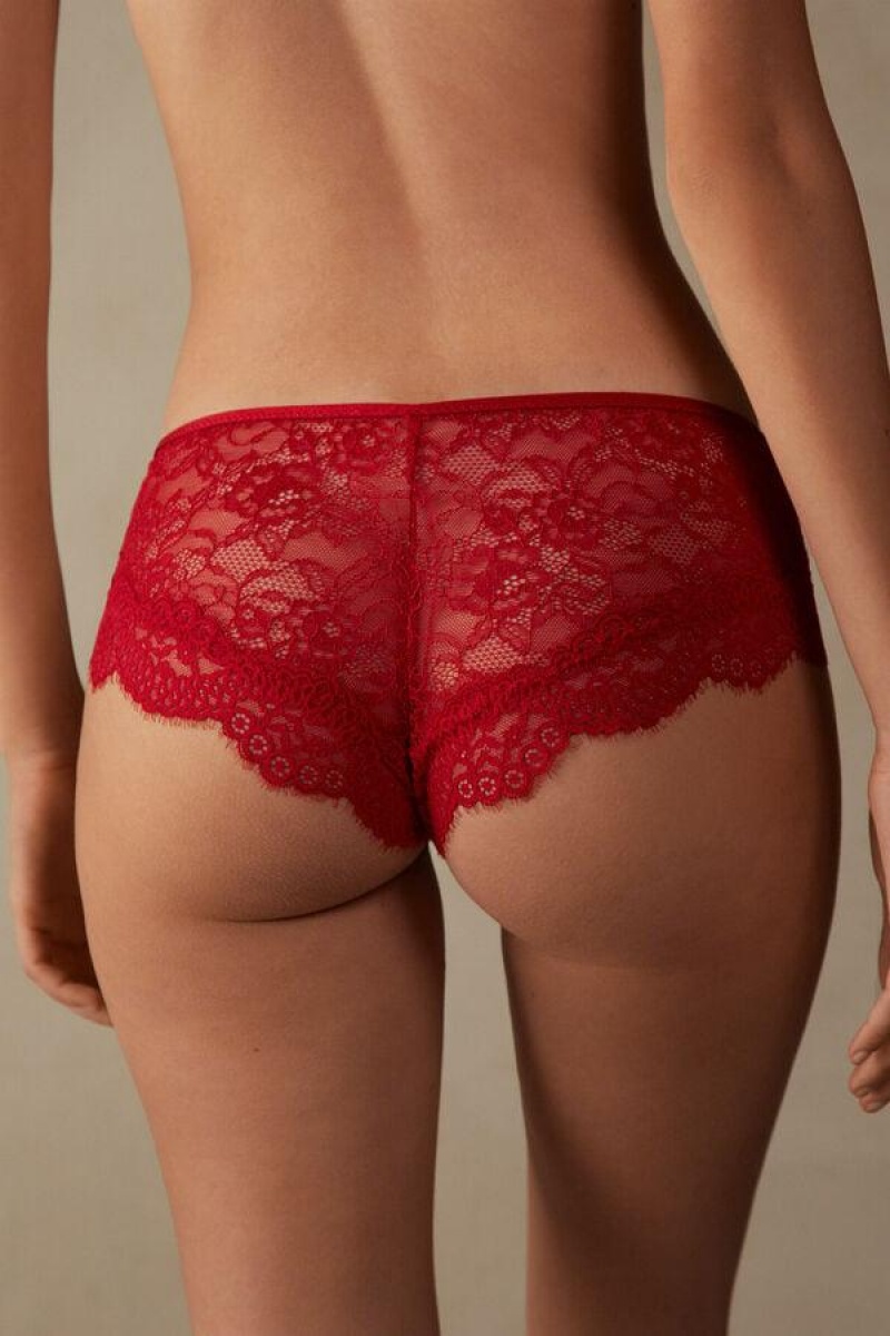 Intimissimi Loosen Heartstrings Hipster Brazilian Women's Panties Red | USA 2309BCP