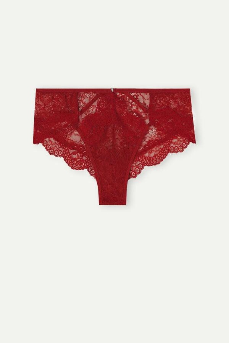 Intimissimi Loosen Heartstrings Hipster Brazilian Women's Panties Red | USA 2309BCP