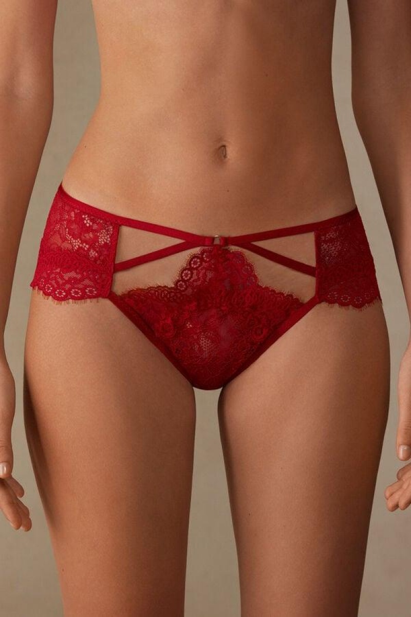 Intimissimi Loosen Heartstrings Hipster Brazilian Women\'s Panties Red | USA 2309BCP