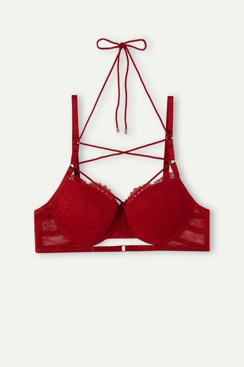 Intimissimi Loosen Heartstrings Sofia Balconette Women's Bras Red | USA 1558QZD