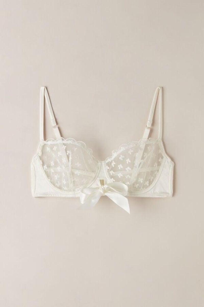 Intimissimi Love Cadeau Balconette Women's Bras White | USA 1021PQC