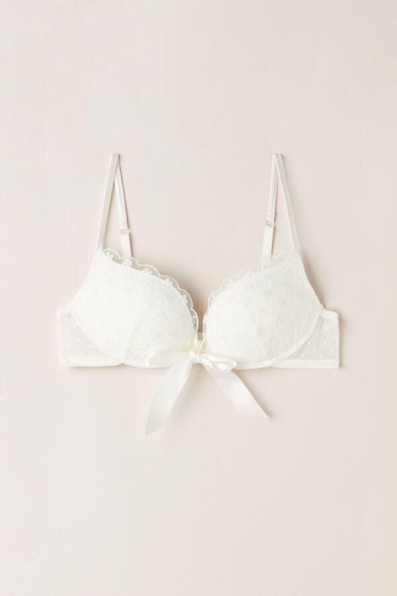 Intimissimi Love Cadeau Gioia Super Push-up Women's Bras White | USA 1277YUK