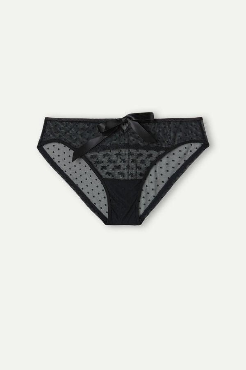 Intimissimi Love Cadeau Women's Panties Black | USA 2367APH