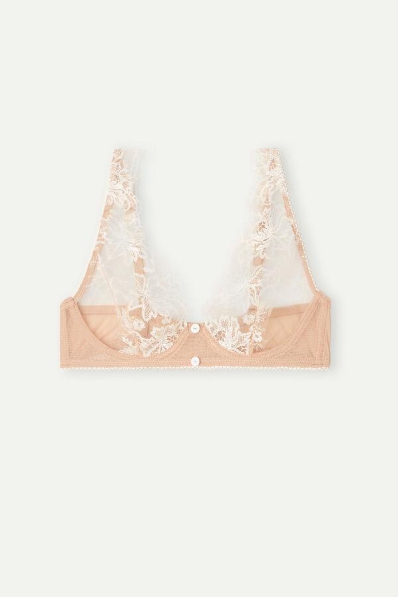 Intimissimi Lovely Day Balconette Women's Bras Beige | USA 1552XFU