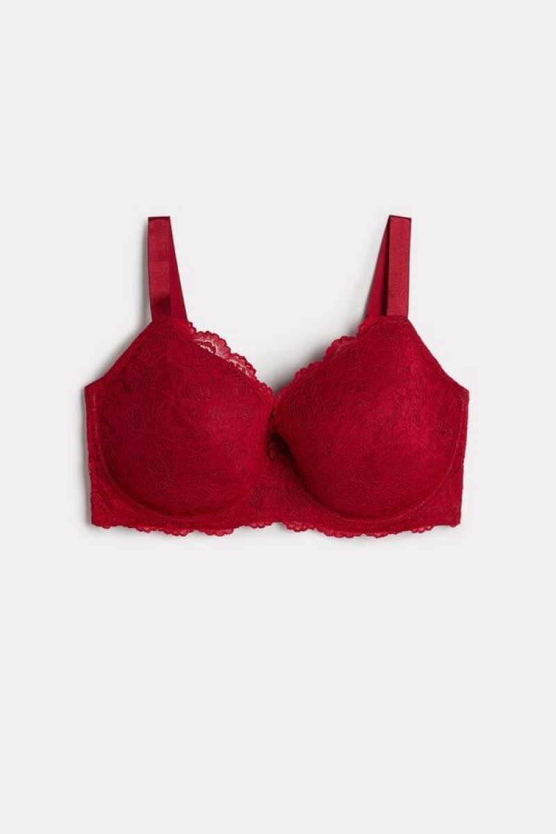 Intimissimi Mina Lace Balconette Women's Bras Red | USA 1113BCP