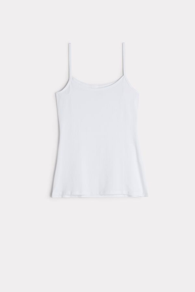 Intimissimi Modal Women's Tank Top White | USA 1674DNN