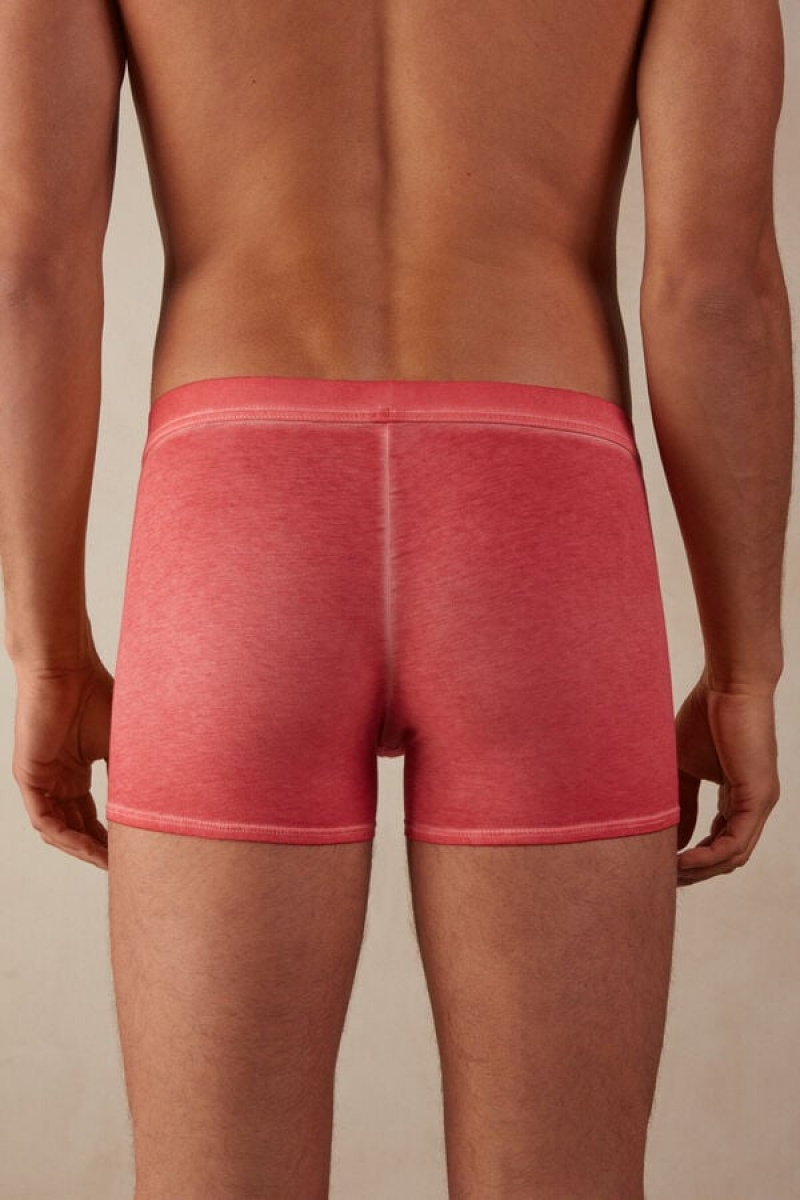 Intimissimi Natural Fresh Supima® Cotton Men's Boxer Red | USA 2661CEB