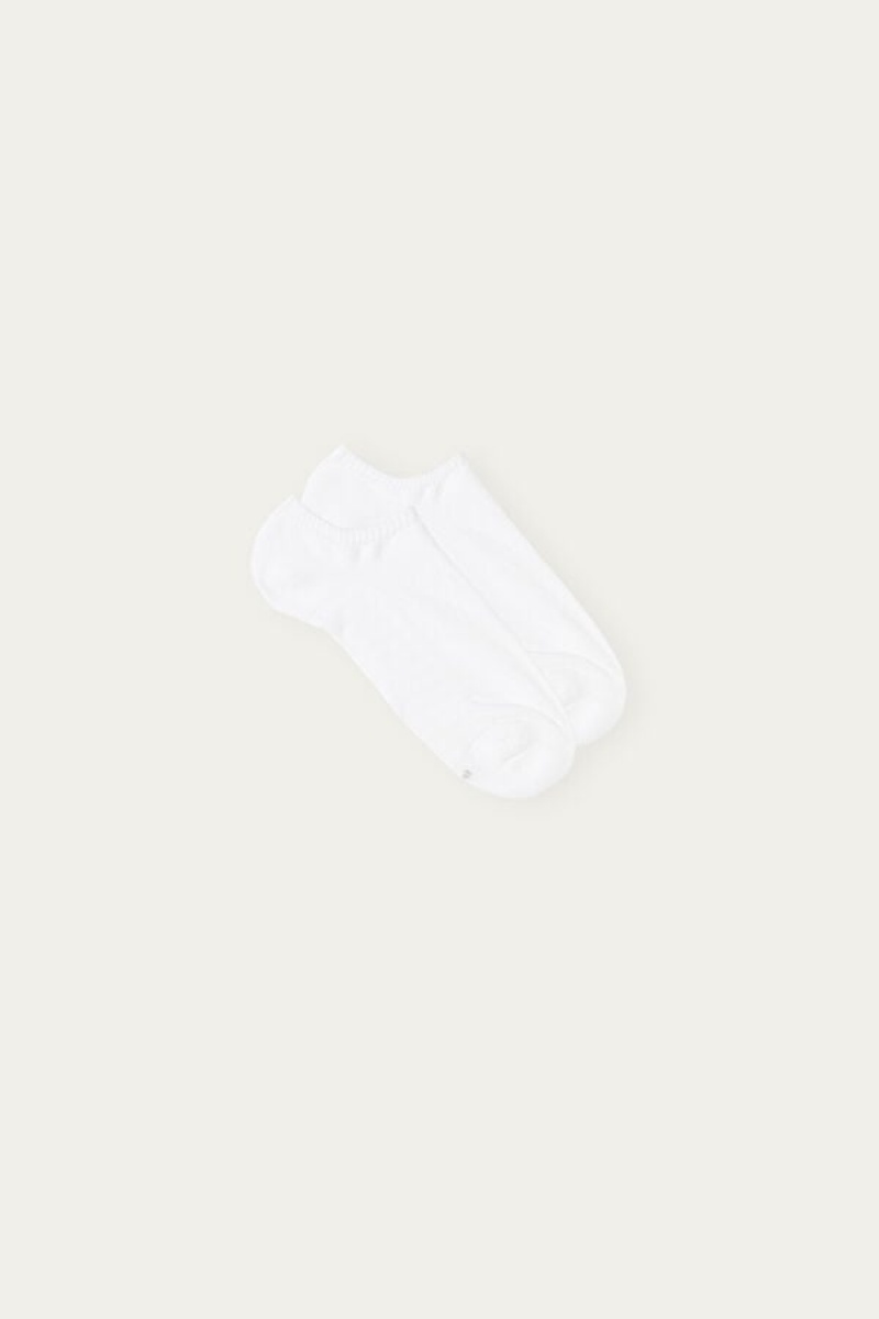 Intimissimi No-show in Terrycloth Men\'s Socks White | USA 2800NBU