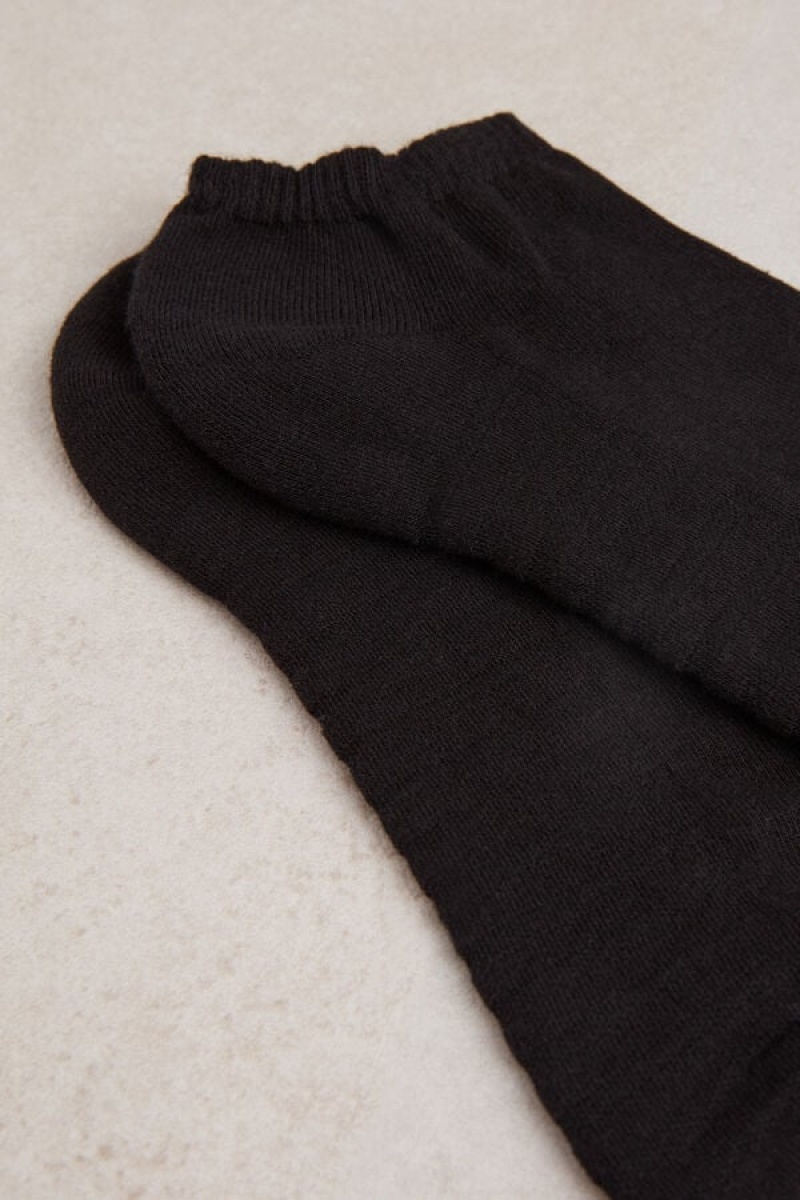 Intimissimi No-show in Terrycloth Men's Socks Black | USA 2802VDO