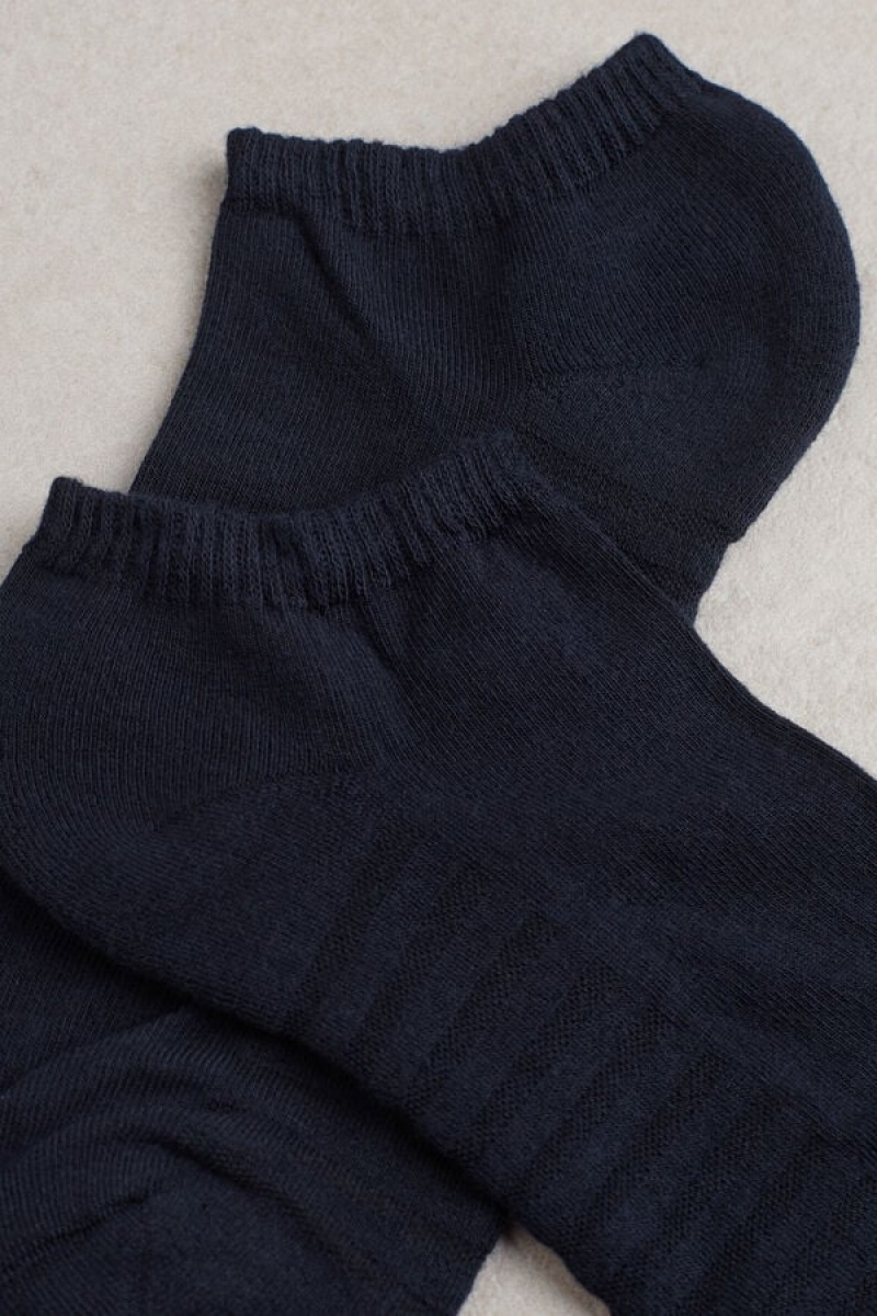 Intimissimi No-show in Terrycloth Men's Socks Blue | USA 2804XFA