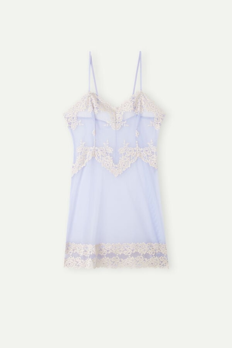 Intimissimi Pretty Flowers Babydoll Women's Lingerie Lavender / White | USA 1948QZD