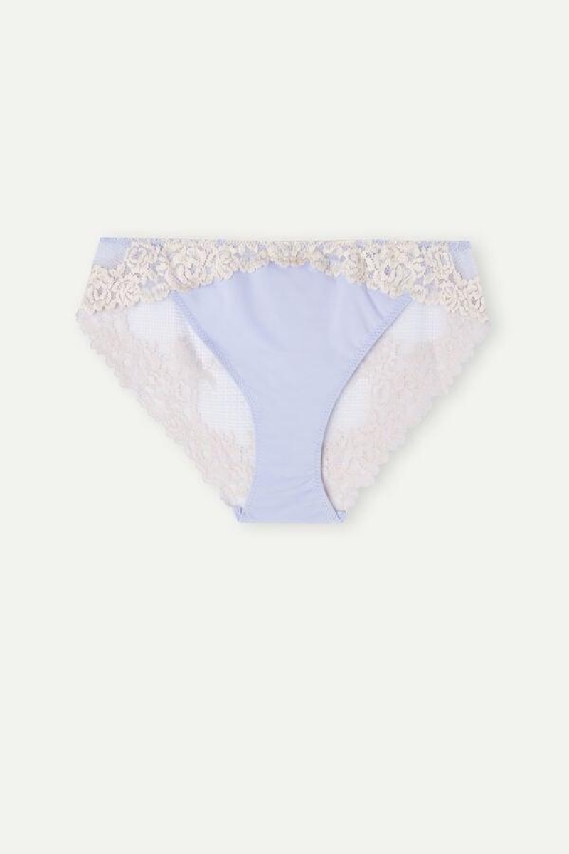 Intimissimi Pretty Flowers Women's Panties Lavender / White | USA 2358ZGU