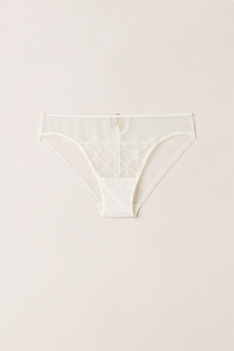 Intimissimi Pure Charme Women's Panties White | USA 2376WYN