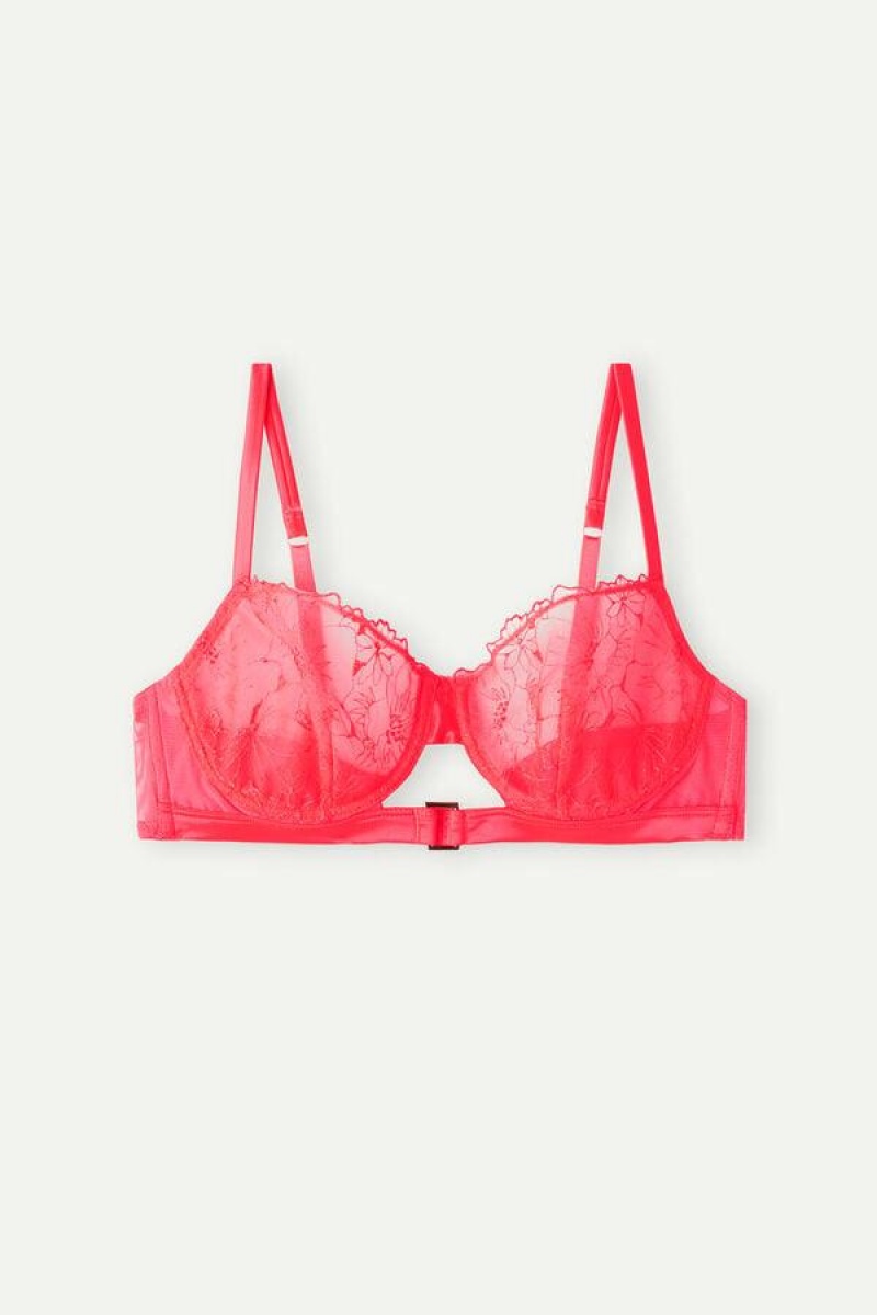 Intimissimi Pure Joy Daniela Balconette Women's Bras Pink | USA 1473ZGY