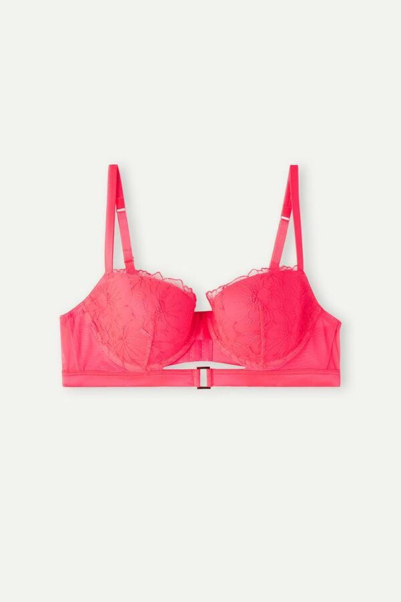 Intimissimi Pure Joy Sofia Balconette Women's Bras Pink | USA 1474XFU