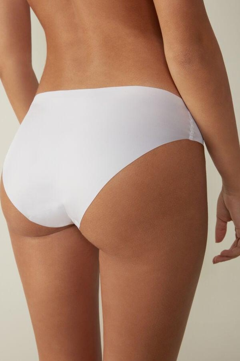 Intimissimi Seamless Microfiber Women's Panties White | USA 2421ORK