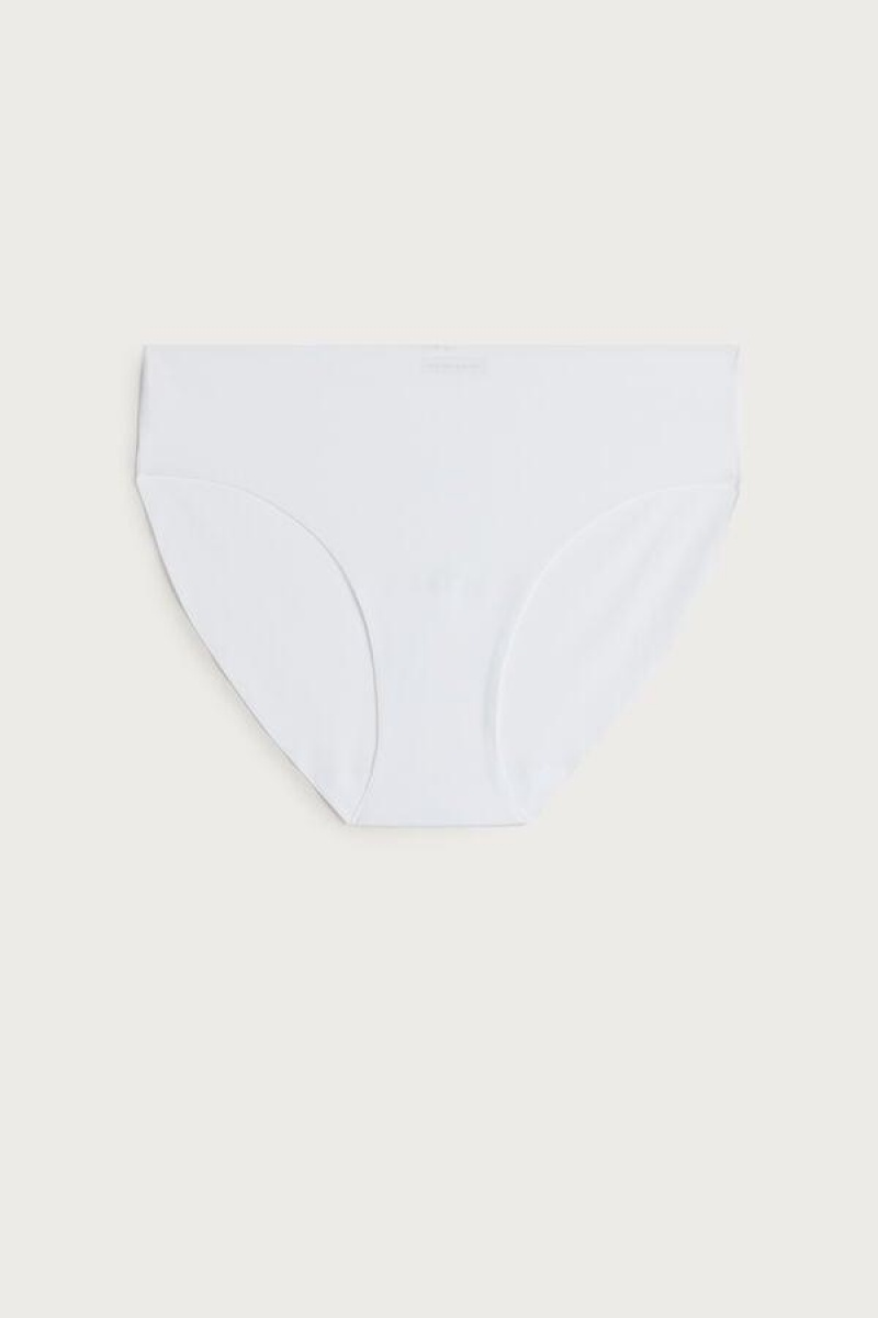 Intimissimi Seamless Microfiber Women's Panties White | USA 2421ORK