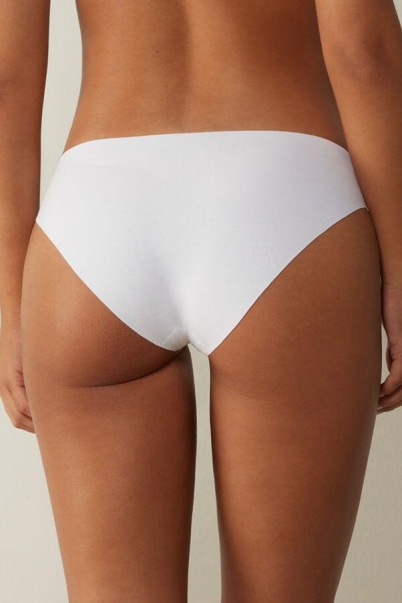 Intimissimi Seamless Supima® Cotton Women's Panties White | USA 2341APH