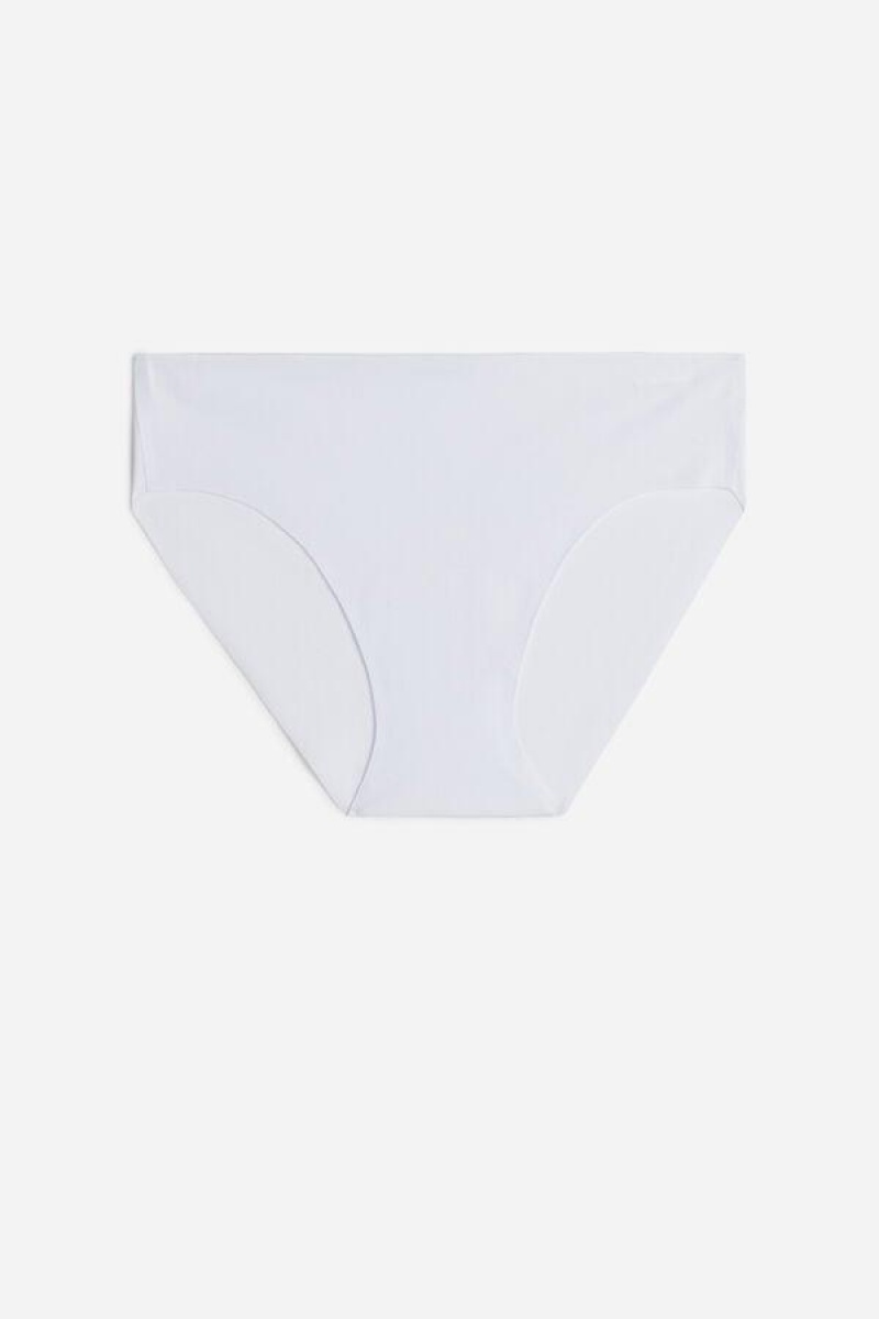 Intimissimi Seamless Supima® Cotton Women's Panties White | USA 2341APH