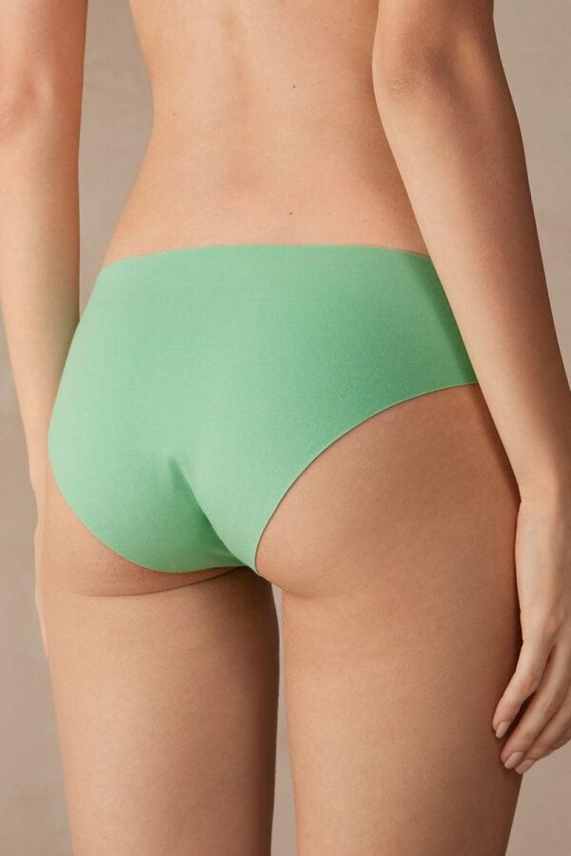 Intimissimi Seamless Supima® Cotton Women's Panties Mint | USA 2372YUX